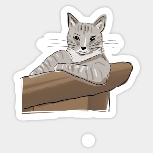 Most Interesting Cat In The World, Cat Says Hey Sticker